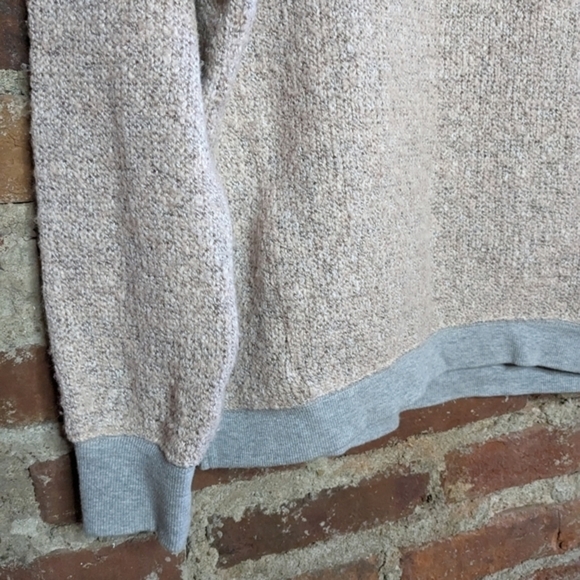 Sanctuary Small Pink-ish Cream & Gray Pullover V-Neck Sweater - Picture 5 of 11